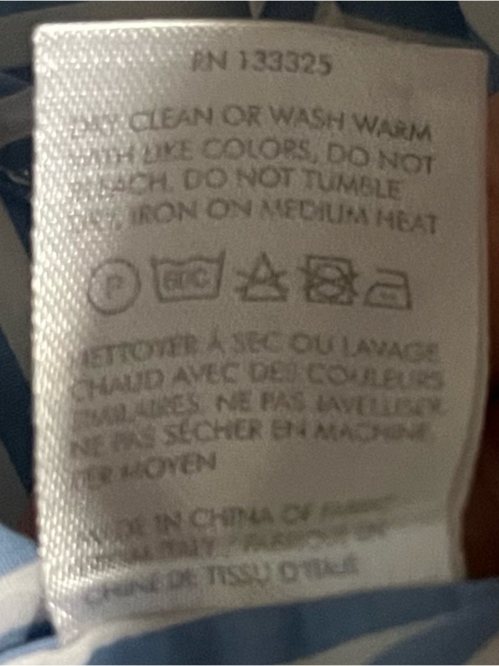 KULE Blue & White Stripe Nautical Preppy Popover Orange & Blue Knit Inserts S - Picture 8 of 9